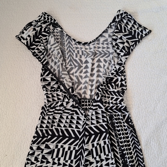 Calvin Klein Wide Leg Tribal Jumpsuit - Picture 6 of 8